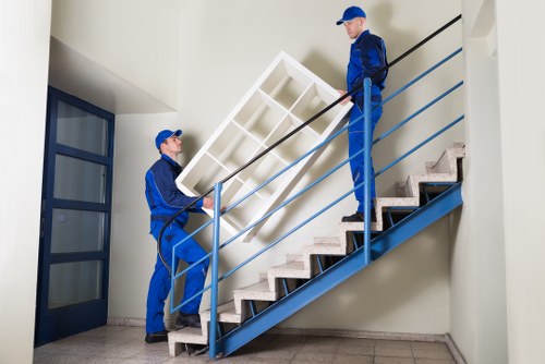 Logistics team planning a commercial move