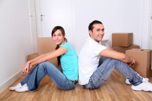 Packing boxes neatly in a storage space